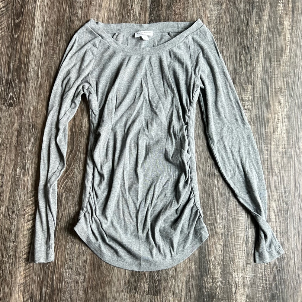 Liz Lange maternity shirt - long sleeve - grey